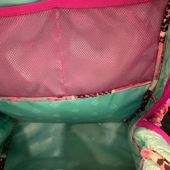 Vera Bradley Pink and Purple Patchwork Backpack - Picture 3 of 4
